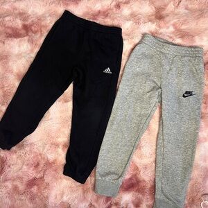 Adidas and Nike Kids Jogger Pants - Black and Gray